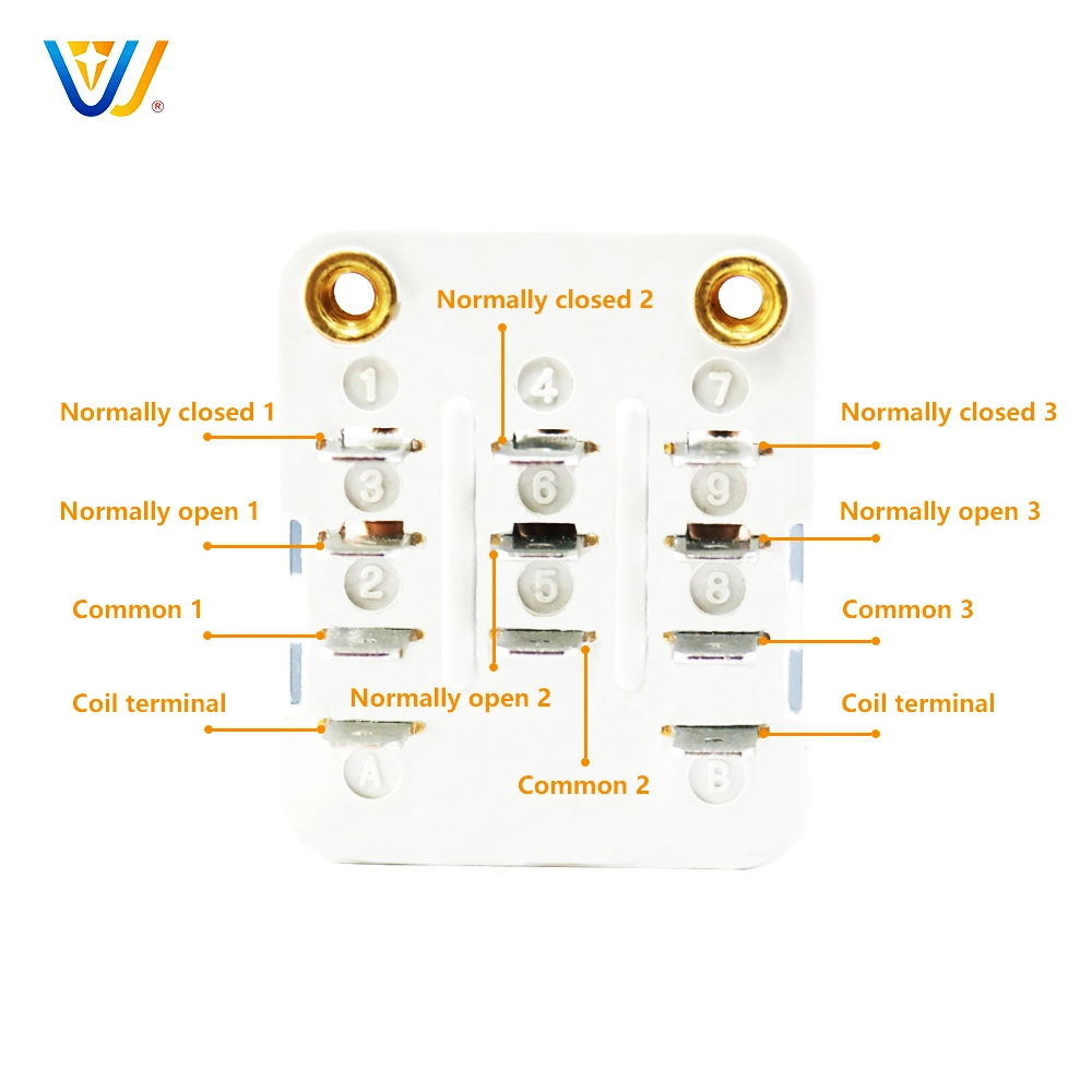 Magnetic Relay 40A Jqx 38fa 3poles 11 Pins 12V Relays 24VDC Lower Power Relay 3 Phase Control Relay for UPS Stabilizer Rolling Door Dynamo