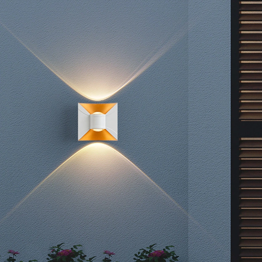 Nuevo LED Lámpara de Pared Dormitorio Balcón doble pasillo creativo arriba y abajo de la iluminación Lampara de pared 12W 3500K blanco cálido