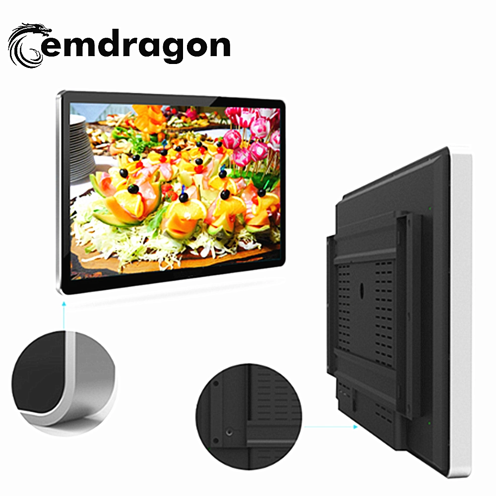 Hot la vente de petite taille 15,6 pouces 3G/réseau WiFi Android OS Montage mural LCD moniteur d'affichage de publicité