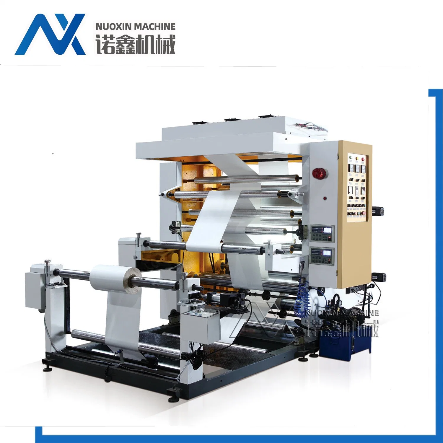 Packaging Packing Pouch Painting Paper Barcode Printing Press Making Flexography Machine Small