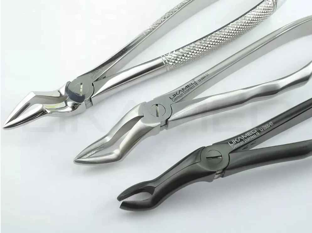 Fábrica de instrumentos dentales Odontología Dental instrumental de extracción de las herramientas de conjuntos de fórceps Elevadores de raíz