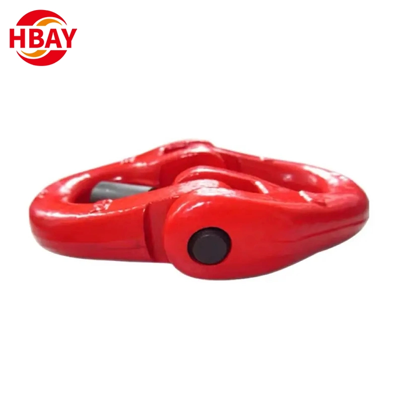 Red Powder Coated G80 Alloy Steel Connecting Links Lifting Rigging Hardware 35CrMo