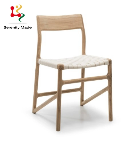 Home Furniture Cafe Coffee Shop Restaurant Living Room Solid Wood Frame with Woven Seat Dining Chair