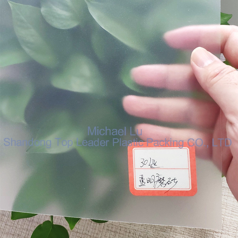 De 0,3 mm de polipropileno mate translúcida película PP flexible para el bolsillo de la carpeta de archivos