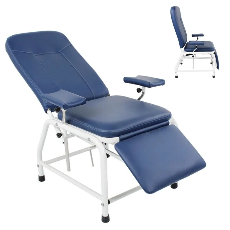 Hospital Manual Infusion Blood Collection Chair Dialysis Blood Donation Chair