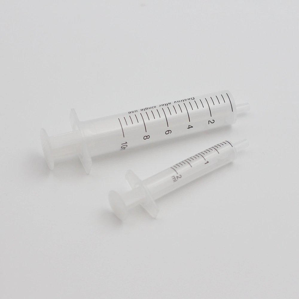 3parts Luer Slip Plastic Medical Disposable Hypodermic Syringes