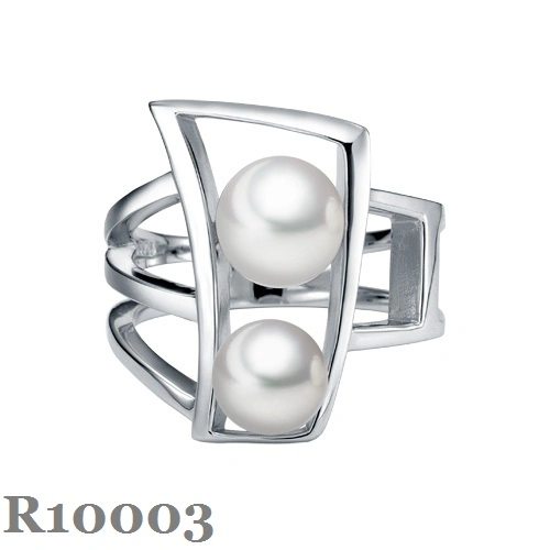 Fashion 925 Sterling Silver Pearl Ring as Wedding Gift