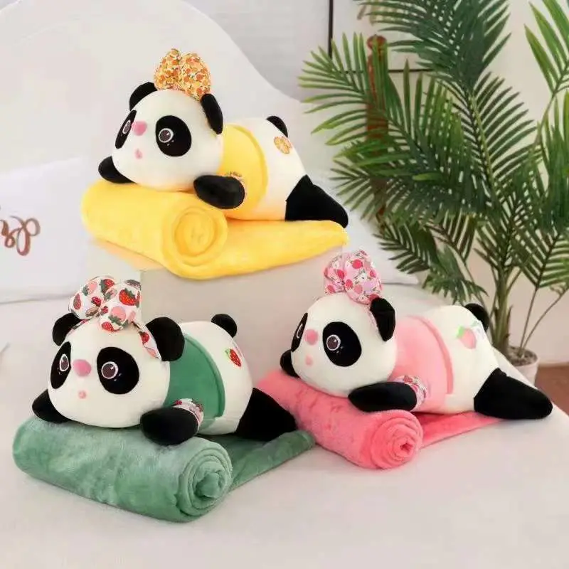 Panda Desing oreiller jouet en peluche de couverture de gros cadeaux Kids Doll