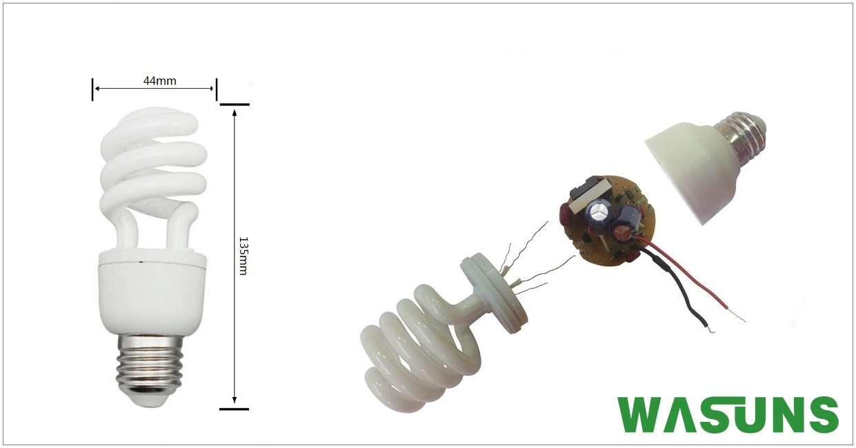 Half Spiral 18W E27 6500k Good Quality Fluorescent Lamp