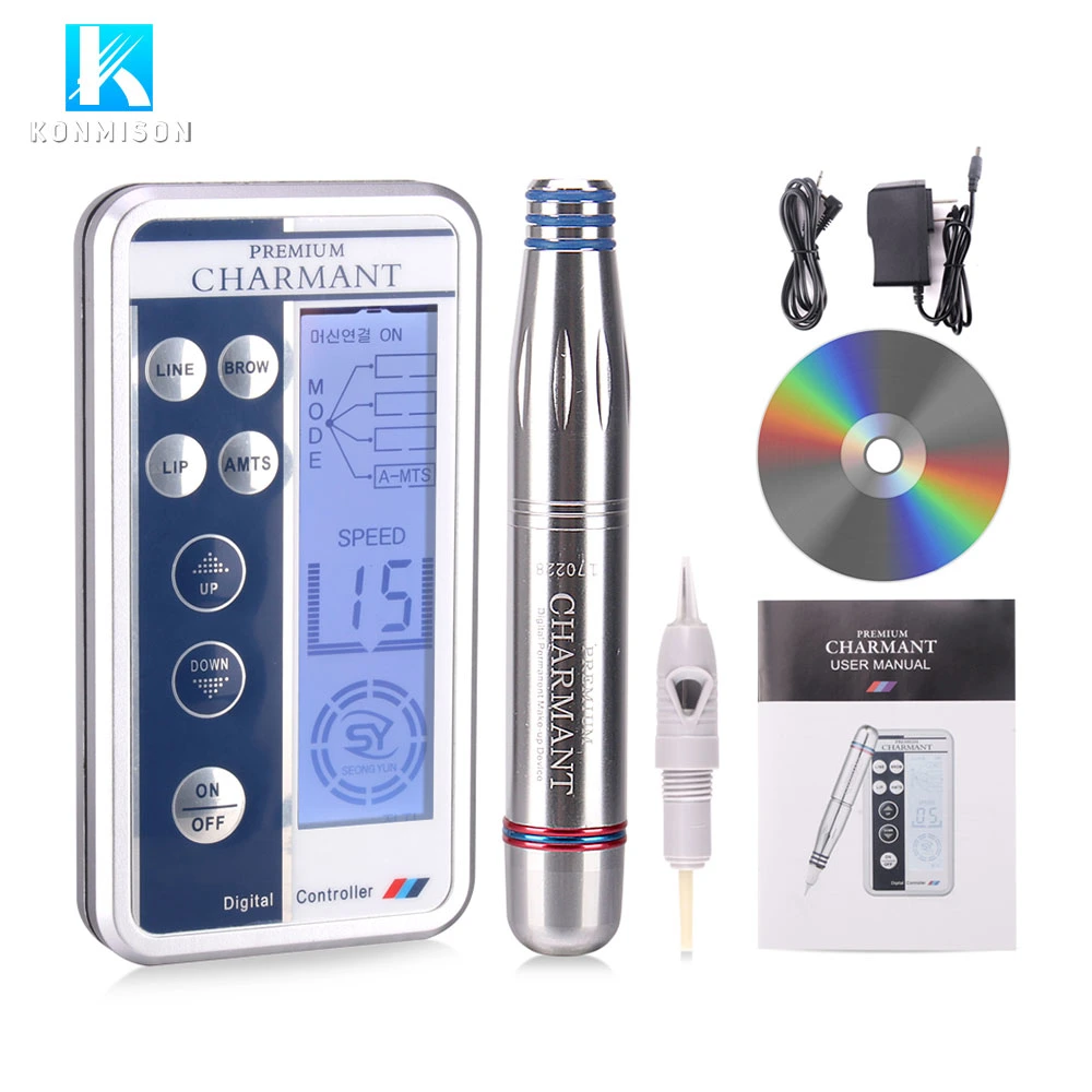 Konmison Portable 15 Levels Microblading Tattoo Permanent Makeup Machine