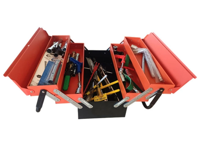 Iron Tool Box Hardware Toolbox Purpose Storage Multi Fold Toolbox