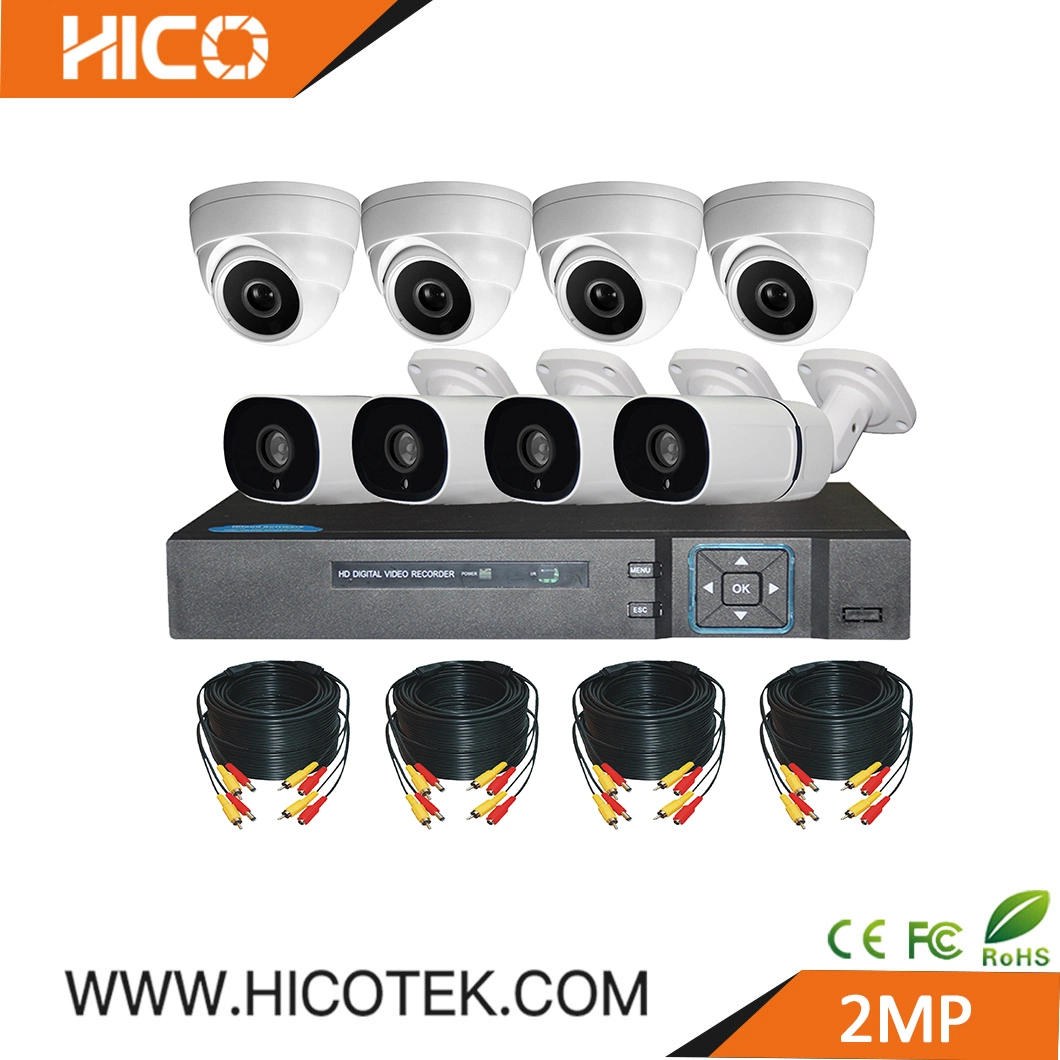 4ch 1080p AHD CVI TVI Analogkameras und Hybrid-HVR XVR NVR DVR IP-Videorekorder Heimwerker-Sicherheitssystem Kits