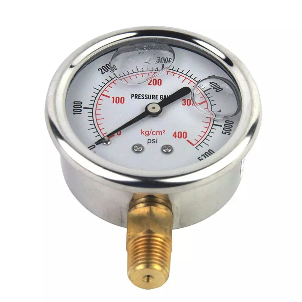 Stainless Steel Vibration Proof Pressure Gauge Yn60bf Hydraulic Water Air Pressure 304 Corrosion High Temperature Resistance