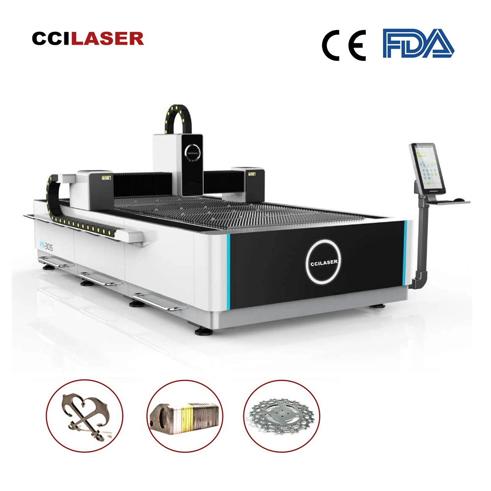 Icc Gerador Laser-Oxygen máquina de corte a laser para o aço macio de Metal