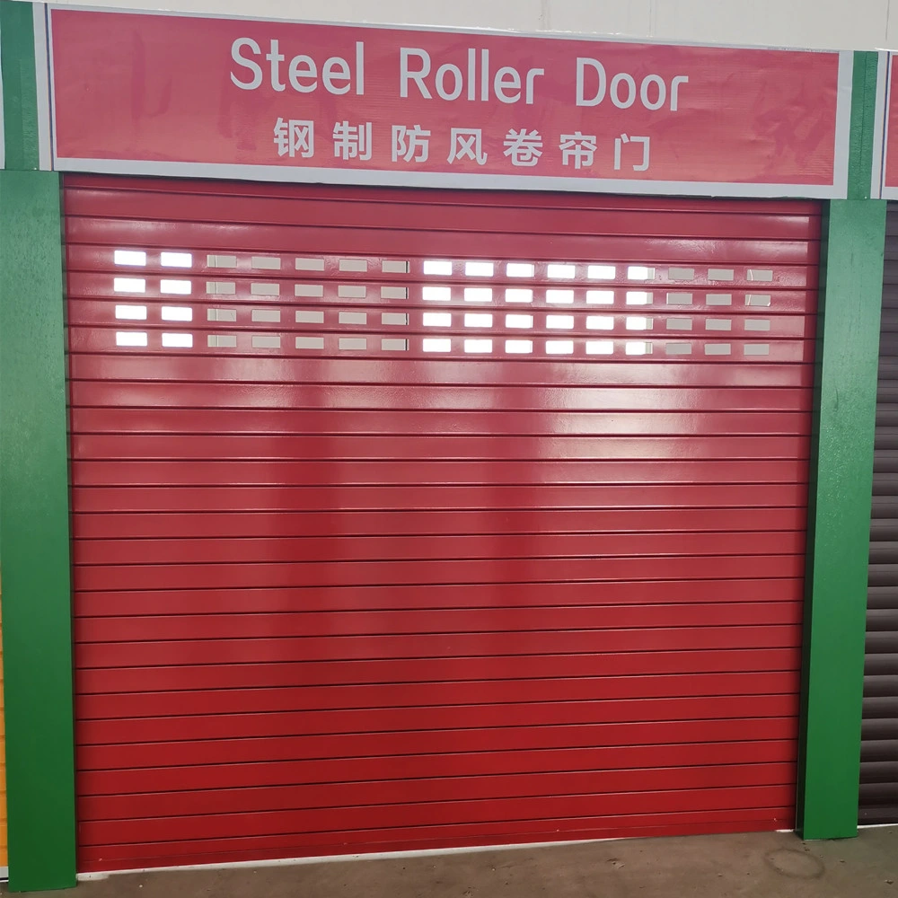 Aluminum Wind Resistant Bullet Proof Vertical Rolling Shutter Garage Door