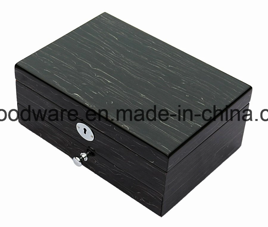 MDF Piano Finish Wooden Jewelry Storage Packaging Gift Box Case