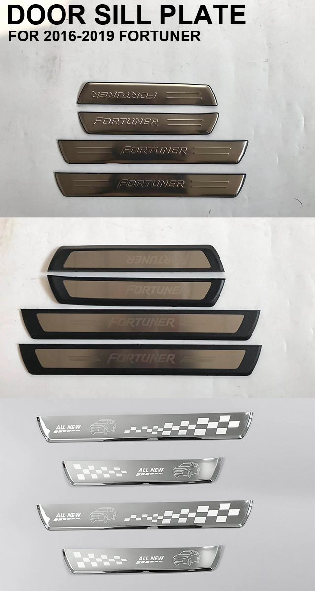 Factory Direct Car otros Accesorios exteriores placa de umbral de puerta para 2012-2022 Fortuner