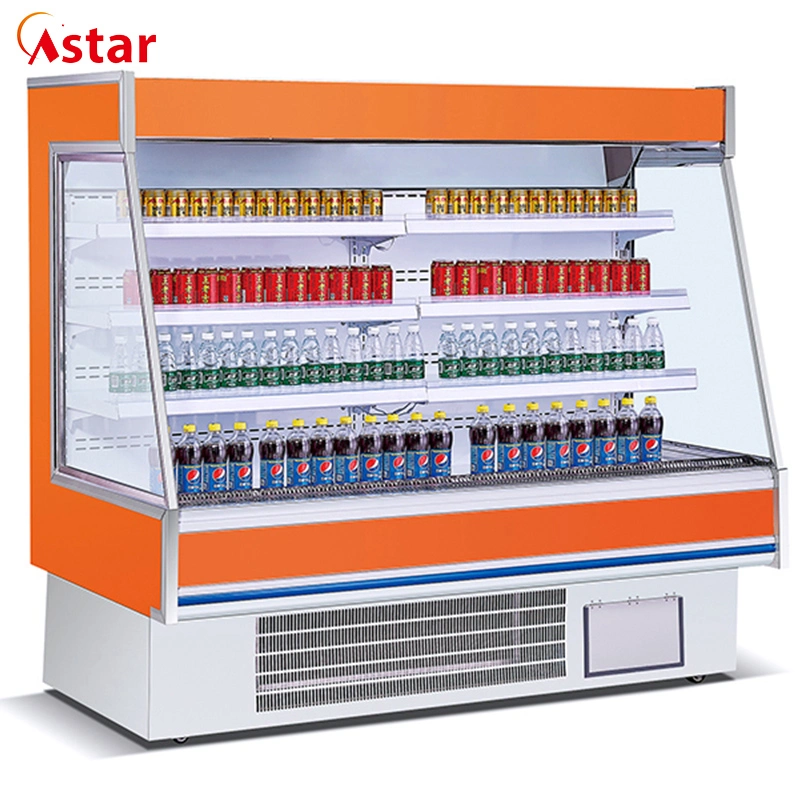 Commercial Refrigerator Manufacturer Supermarket Multideck Fruit, Vegetable, Beverage Display