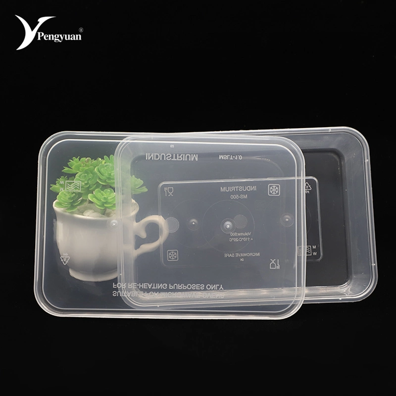 PP Plastic Airtight Food Container Disposable Household Plastic Container