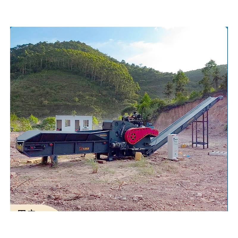 Trituración de madera de residuos multifuncional de palets usados Antigua plantilla de madera Trozas