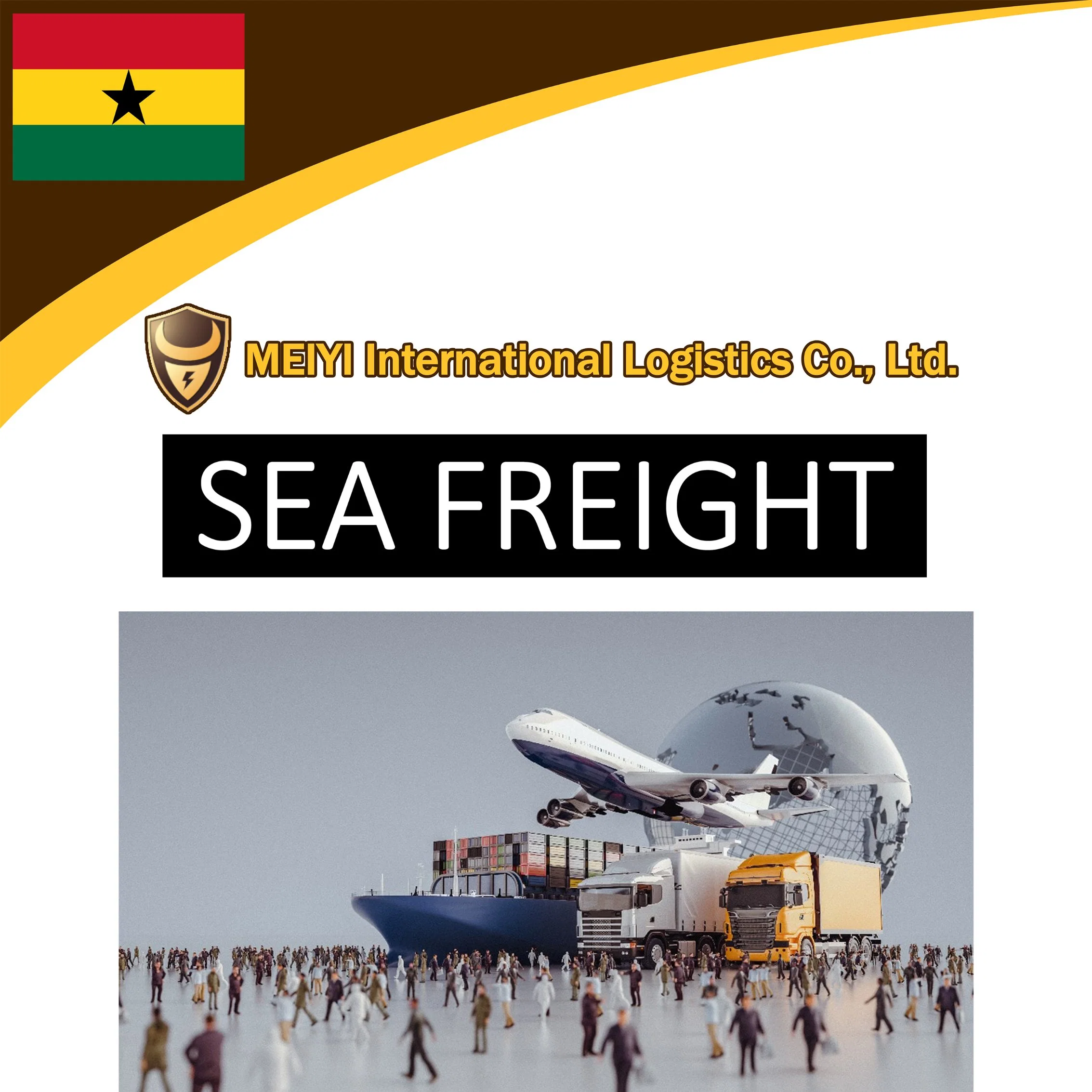 Services d'expédition de la Chine en logistique internationale service à la Ghana agent d'expédition de fret de la mer des chaussures de livraison express