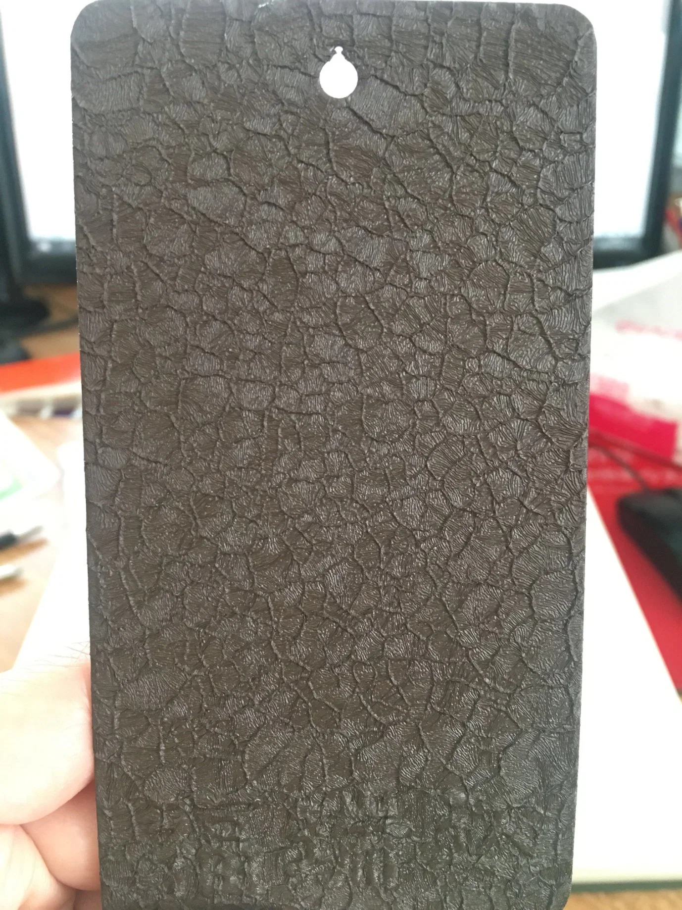 Несминаемый тканый печатный носитель эффект текстур для использования вне помещений термореактивных пластиковых порошок покрытие