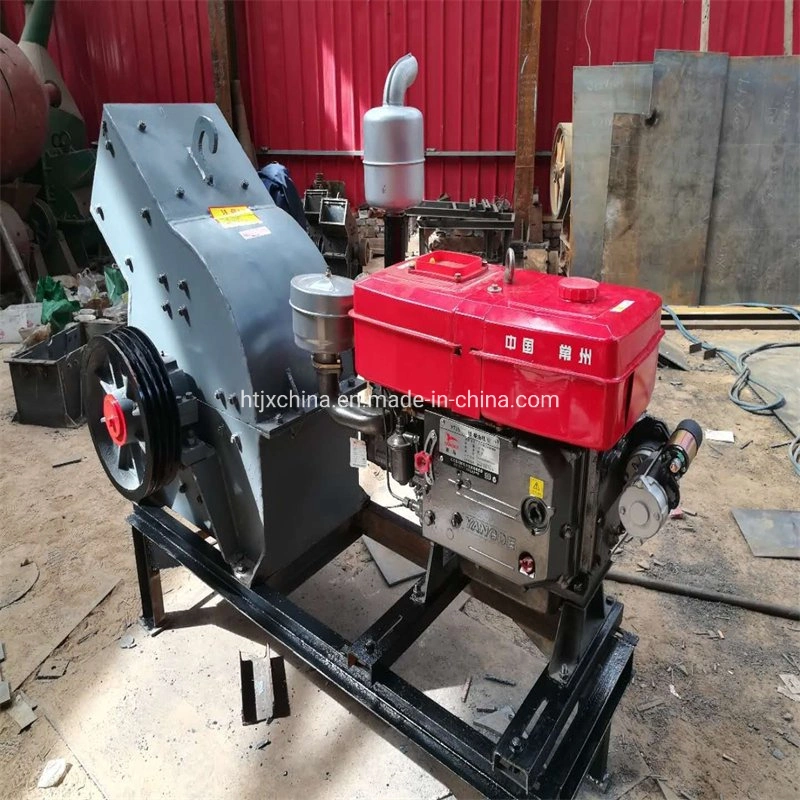 Mobile Diesel Engine Wood Branch Wood Chip Crusher Machine