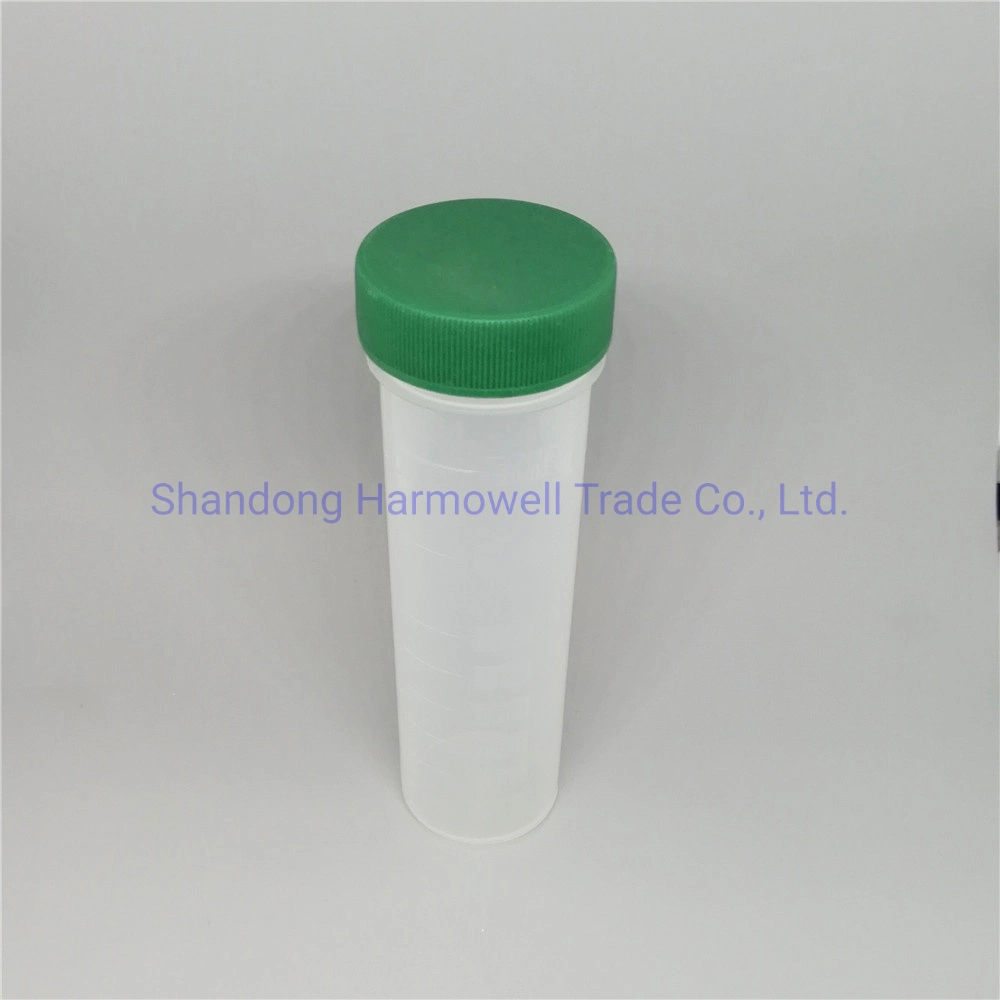 Factory Direct Chemistry Laboratory Supplies Flat Bottom Test Tube Bottles PP Test Tube with Screw Cover