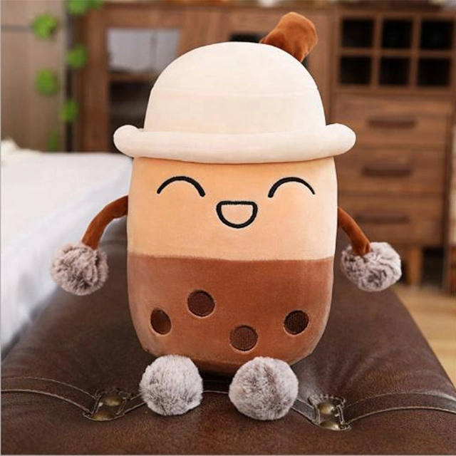 Wholesale/Supplier Custom Soft Cute Bubble Tea Plush Toys Stuffed Pillow Boba Toys