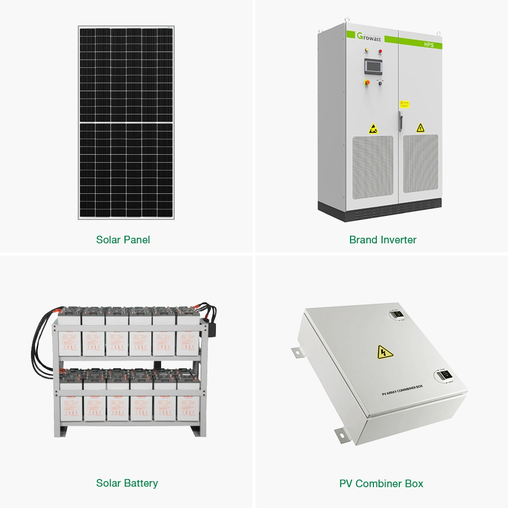 Good Quality 50kw 100kw 120kw Complete Hybrid Solar Panel Systems with Batteries and Invertor