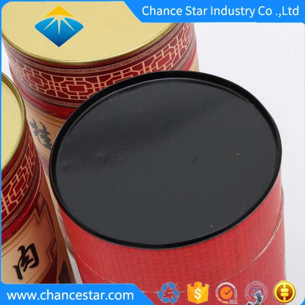 Custom Foil Lined Paper Tube Cans with Tin Lid for Food