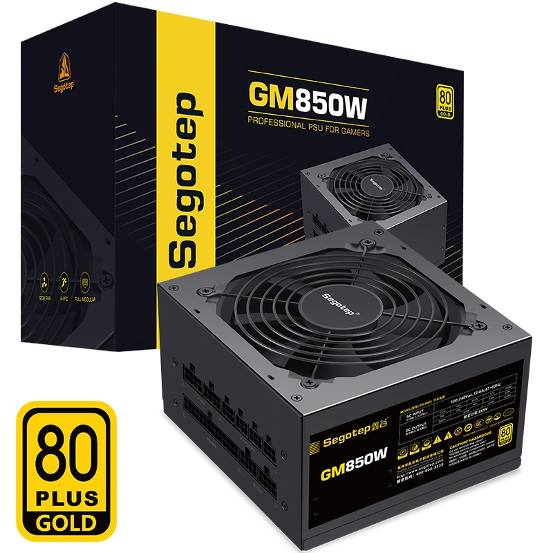 Segotep GM 850W Fuente de alimentación de PC Fuente de alimentación ATX 80PLUS Modular Gold