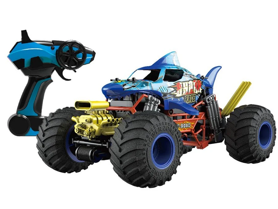 High quality/High cost performance  2.4G 4WD Remote Control Brushless Cars Engine Shake Function RC Muscle Car with Music and Spray