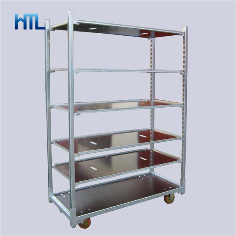 Support Customization Metal Transport Plant Display Nursery Rack Trolley