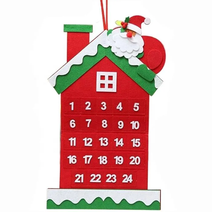 New Style Indoor Wall Calendar Felt Christmas Calendar for Decoration