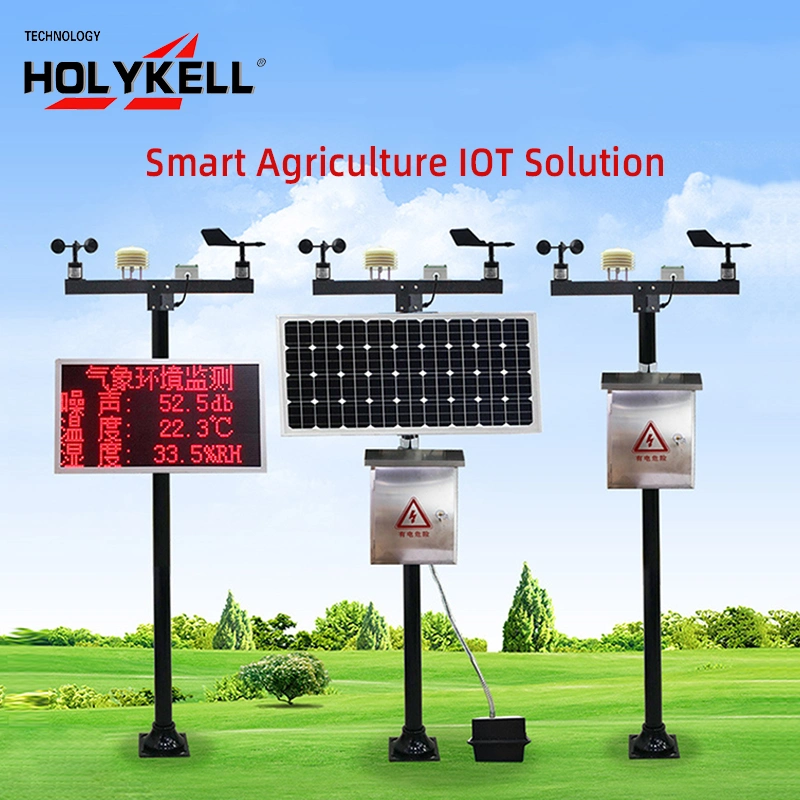 Holykell RS485 Pulse Output 4-20mA safety Monitoring Wireless Anemometer Triple Cup Wind Speed Sensor