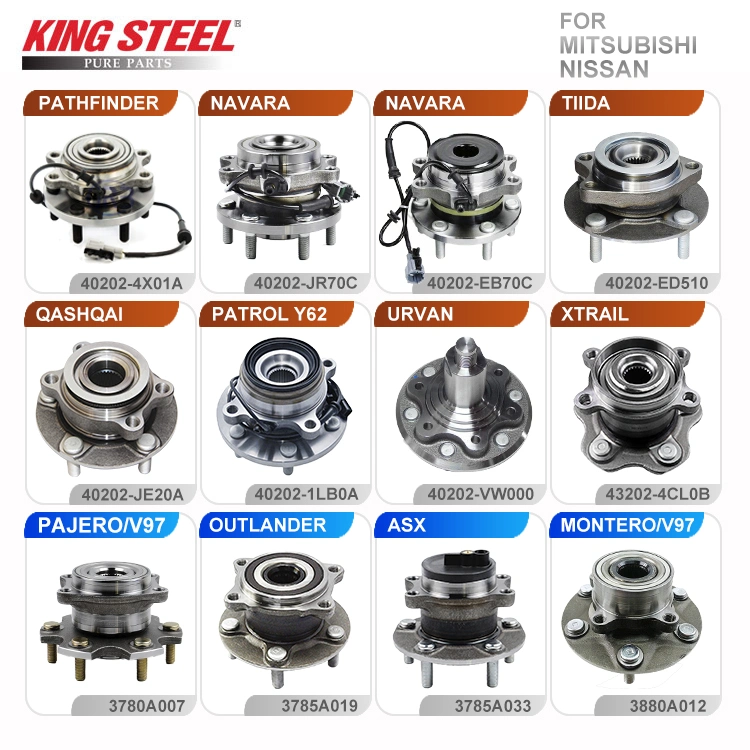 Kingsستيل عالي الجودة محمل العجلة F لنافارا D40 t W/T ABS (40202-EB70B)