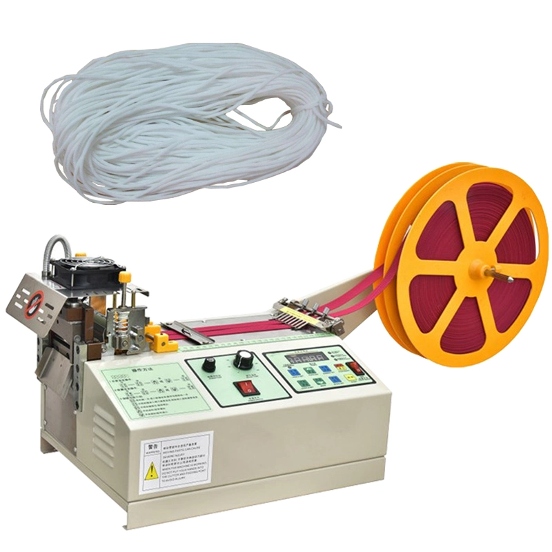 Textile Ribbon Non Woven Cutting Machine Hot Cold Automatic Tape Belt Zipper Cutting Machine