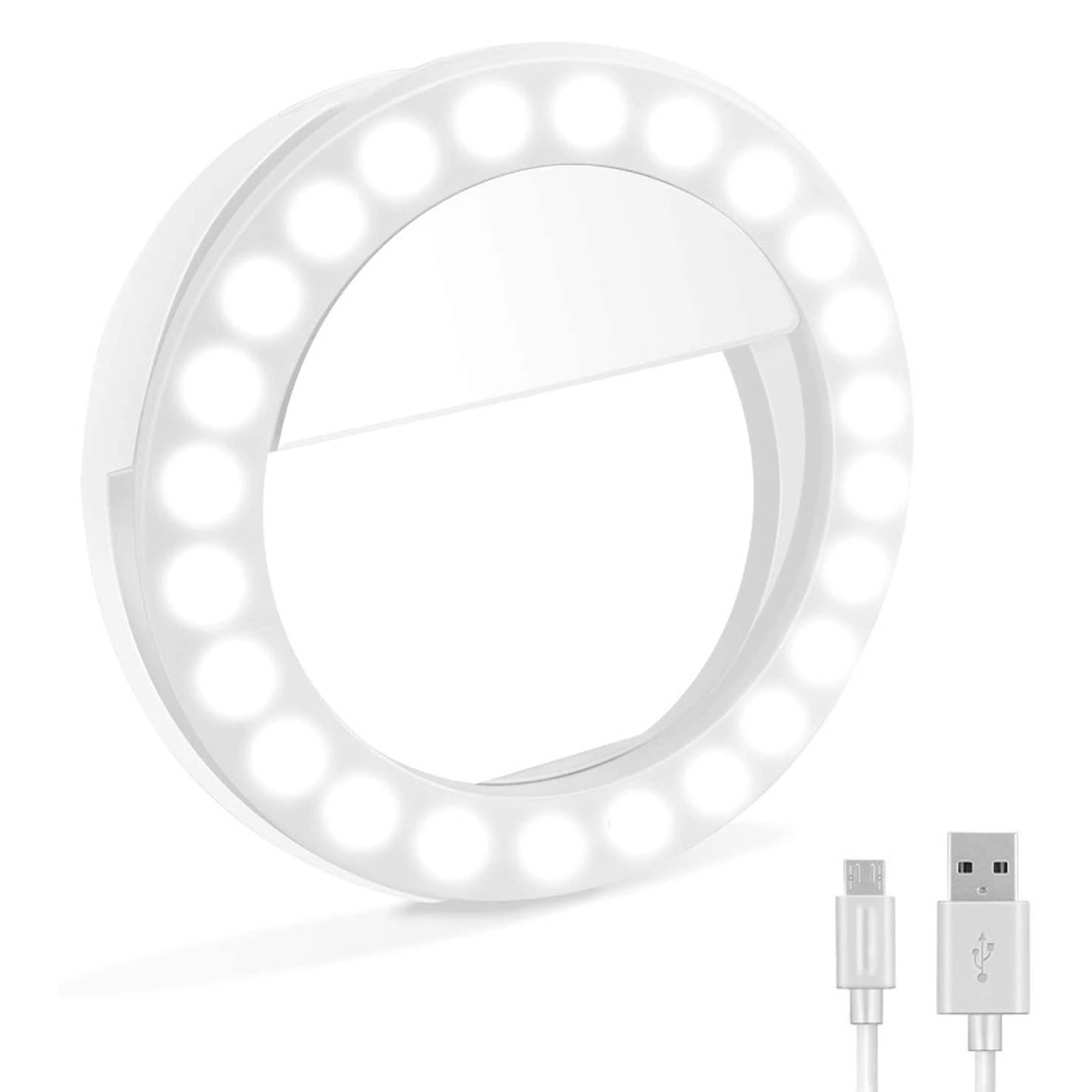 Laptop Camera Photography Video on Rechargeable Selfie Light Ring Lights LED Circle Light Cell Phone