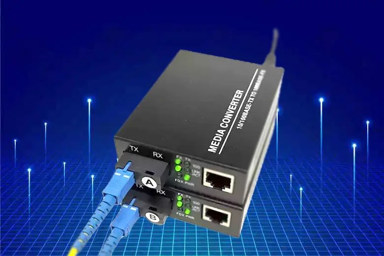 Chinese Professional Manufacturer 10/100/1000m Sm Single Fiber 20km~100km Media Converter