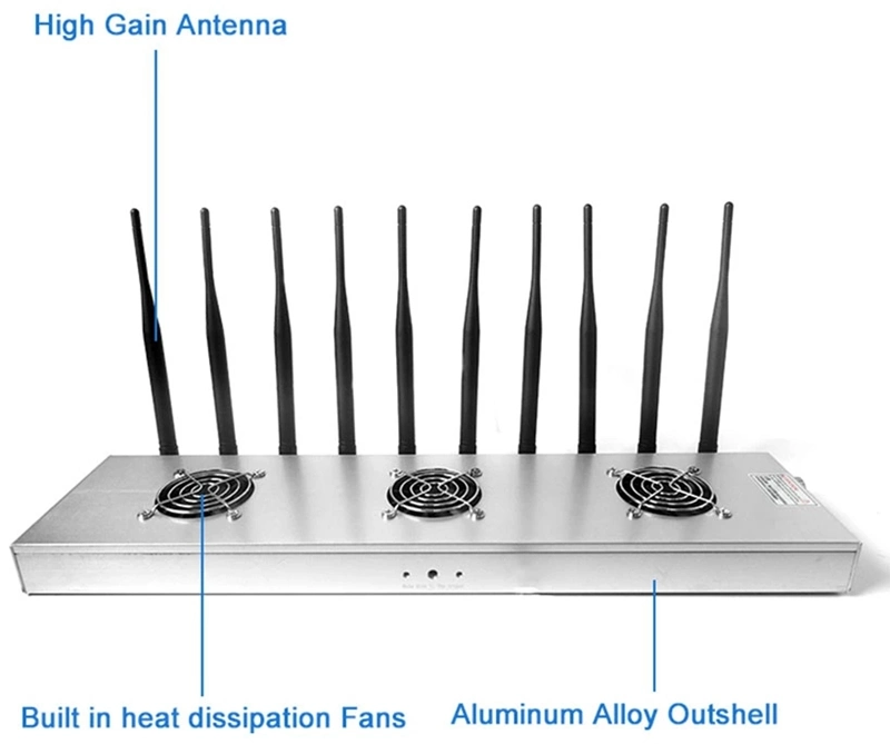 Hot Seller High Power GSM CDMA 4G 5g Cell Phone Desktop Signal Jammer Blocker for Library Church Museum