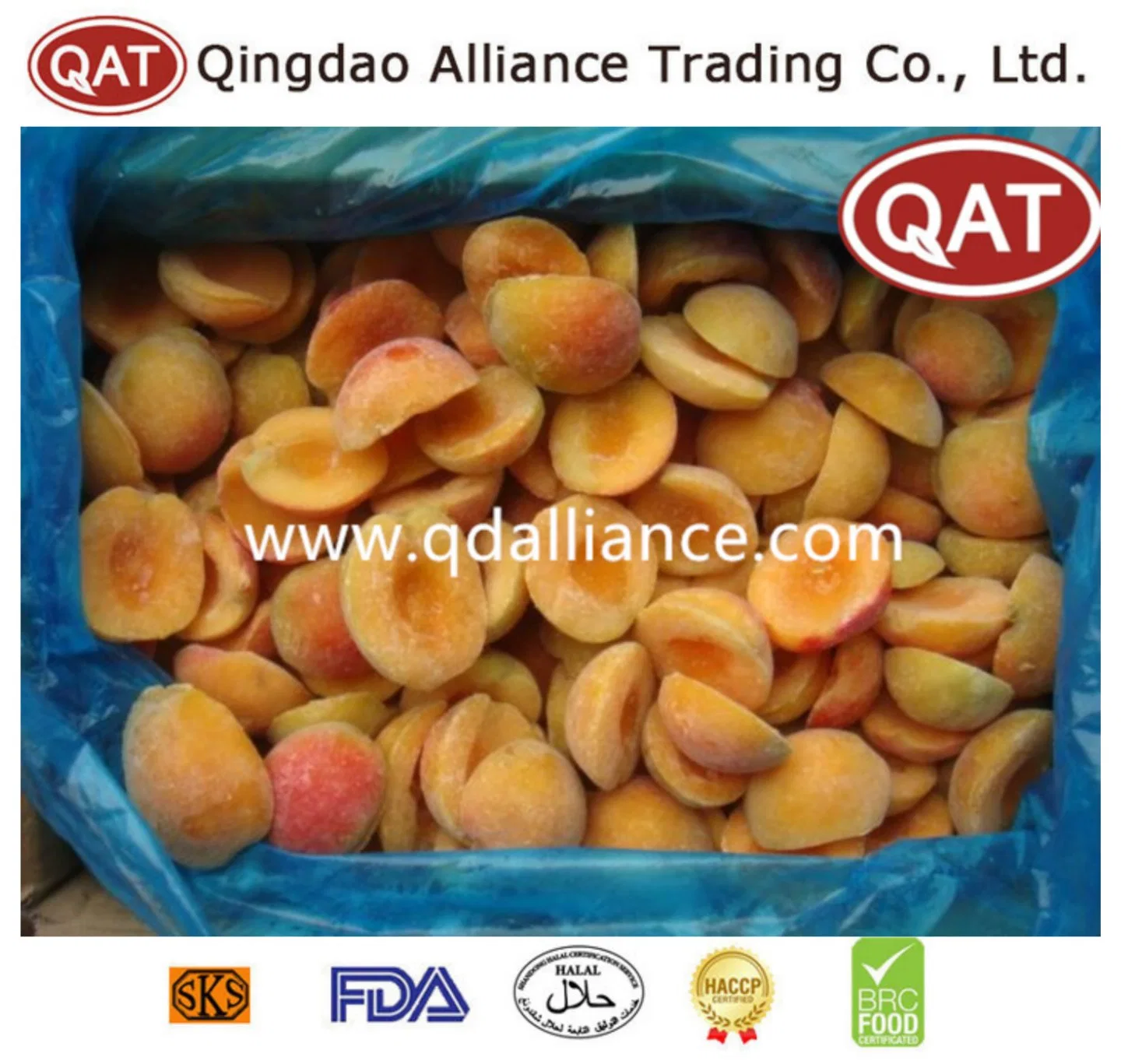 Frozen Fresh IQF Fruits Frozen Apricot Halve with Line Bulk Price