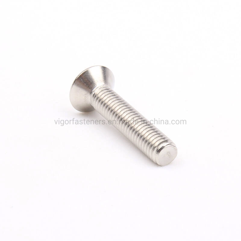 Stainless Steel Screw Grade 10.9 12.9 Hexagon Hardware DIN7991 Socket Flat Head Cap Screw for Automotive Hex Nails