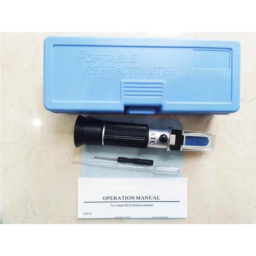 Portable Handheld Wine Alcohol 0-25% Vol Testing Refractometer with Atc