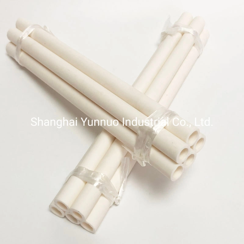 Чистый 95% 99% Al2O3 Alumina Hollow Rod for muffle Furnace