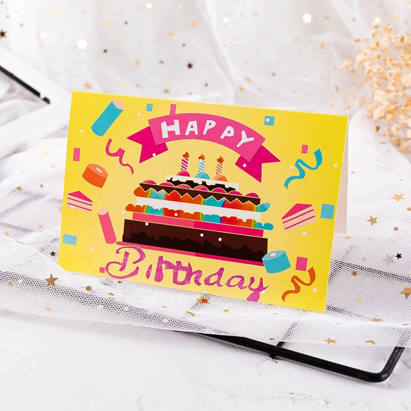 Birthday Warm Carton Packaging Business Cards Greeting Card in China Jl-G1002