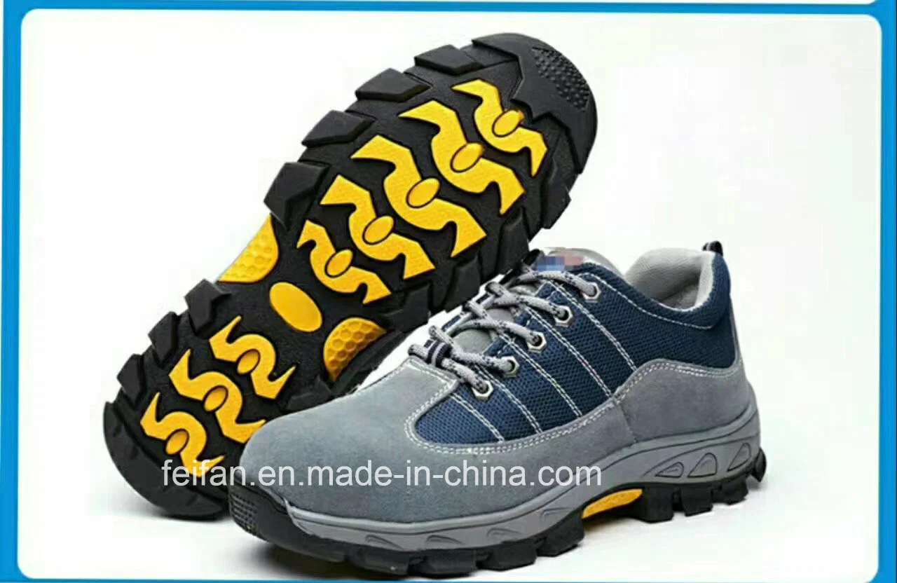High Quality Suede Leather with Mesh Upper Safety Shoe/Work Shoes