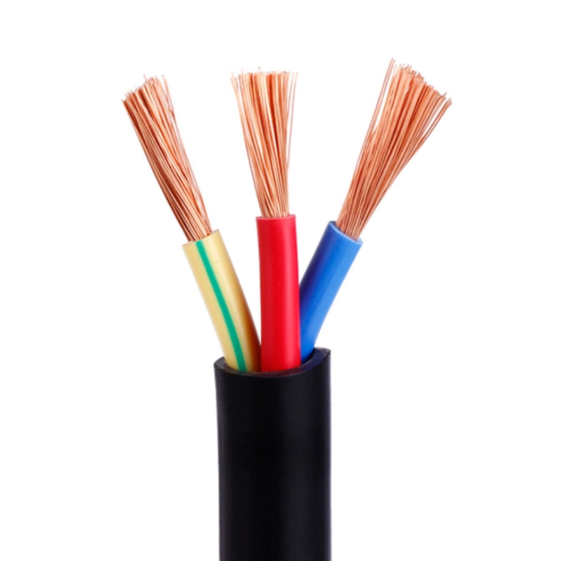 China proveedores cable eléctrico 4cx1,5 mm 4cx2,5 mm 4cx2,5 mm 4cx4 mm 3cx1,5 mm 3cx2,5 mm Cable de alimentación altamente flexible de PVC de núcleo 4 de 3 núcleos