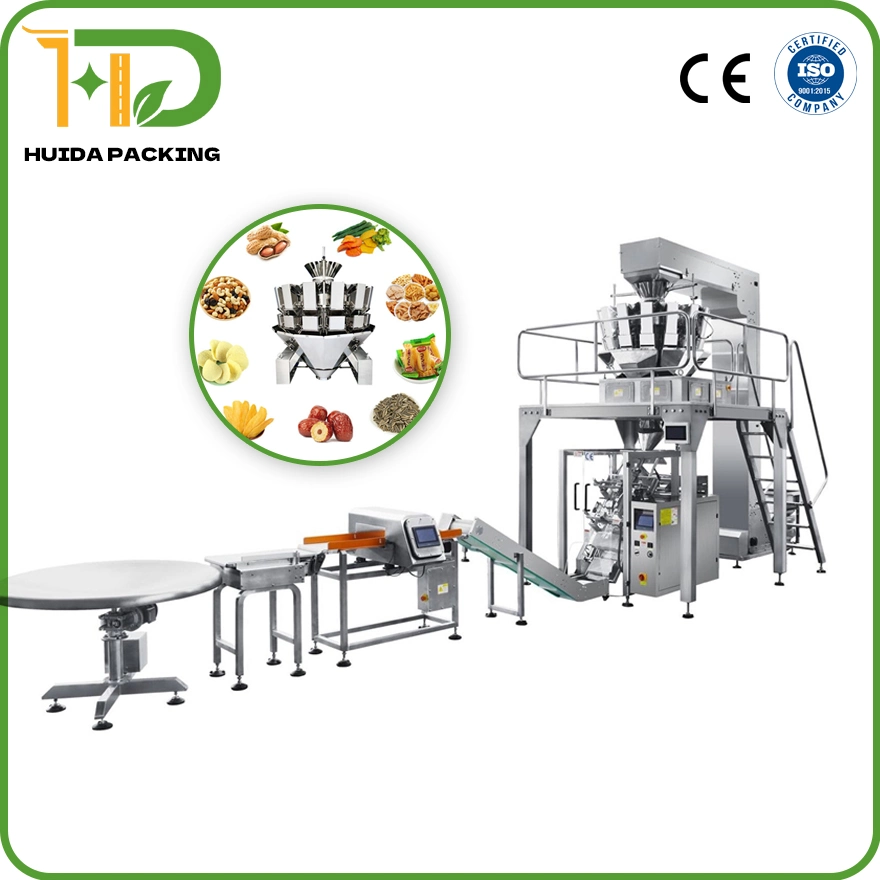 Automatic Inclined Vertical Form Fill Seal Packing Machine Live Fish Frozen Poultry Seafood Peanut Butter Pouch Filling Machinery Food Packaging Machines