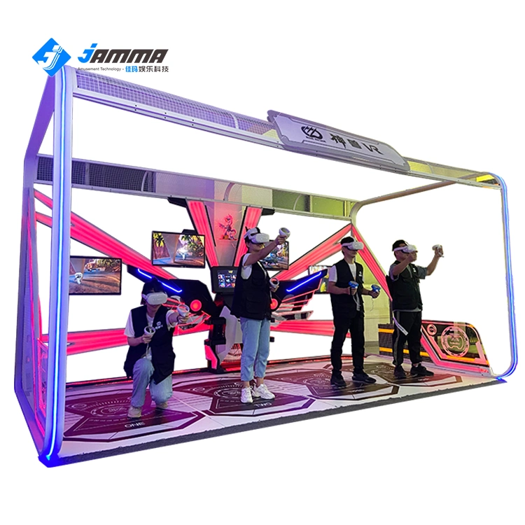 Cheap Price 4 Player Vr Shooting Game Platform Multiplayer Vr Simulator Shop Big Space Vr Simulator for Mall Game Centre